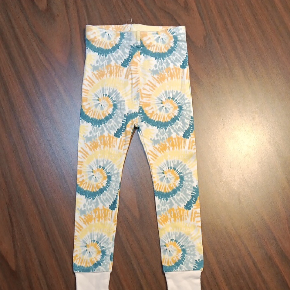 Old Navy Kids Leggings with Yellow and Blue Swirls